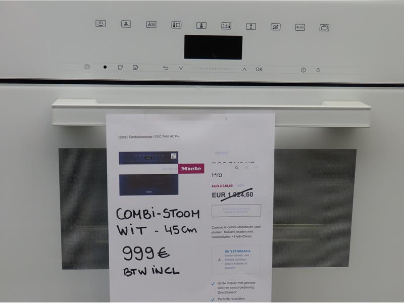 Outlet voordelige Witte oven - combi-stoomoven