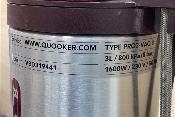 Outlet Quooker boiler Quooker PRO3-VAQB
