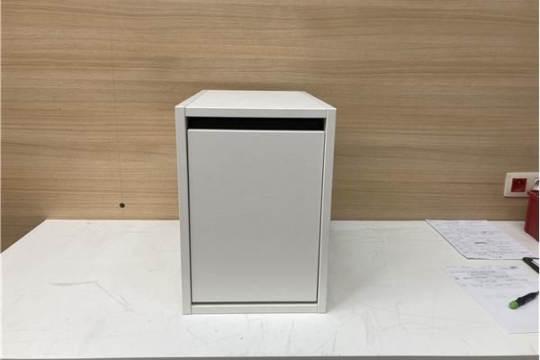 Outlet Afvalemmer in houten kastje Blanco Blanco