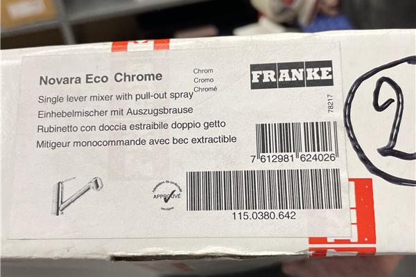 Outlet ééngreepsmengkraan chroom Franke Novara eco chrome