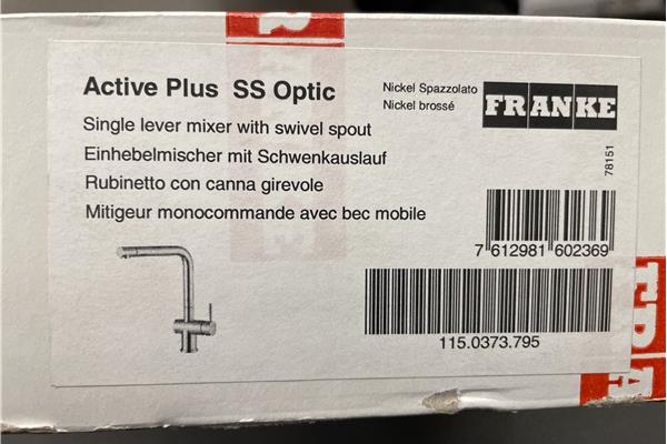 Outlet ééngreepsmengkraan nikkel Franke Active Plus SS Optic