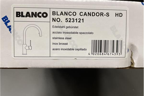 Outlet ééngreepskraan edelstaal Blanco Candor