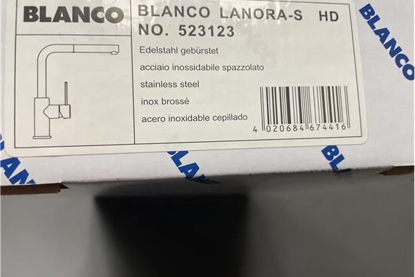 Outlet ééngreepsmengkraan edelstaal Blanco Lanora