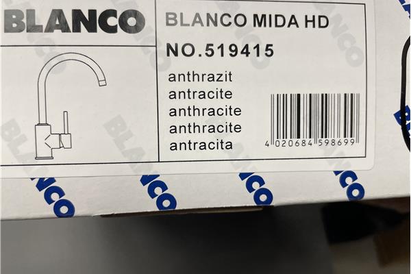 Outlet ééngreepsmengkraan antraciet Blanco Mida